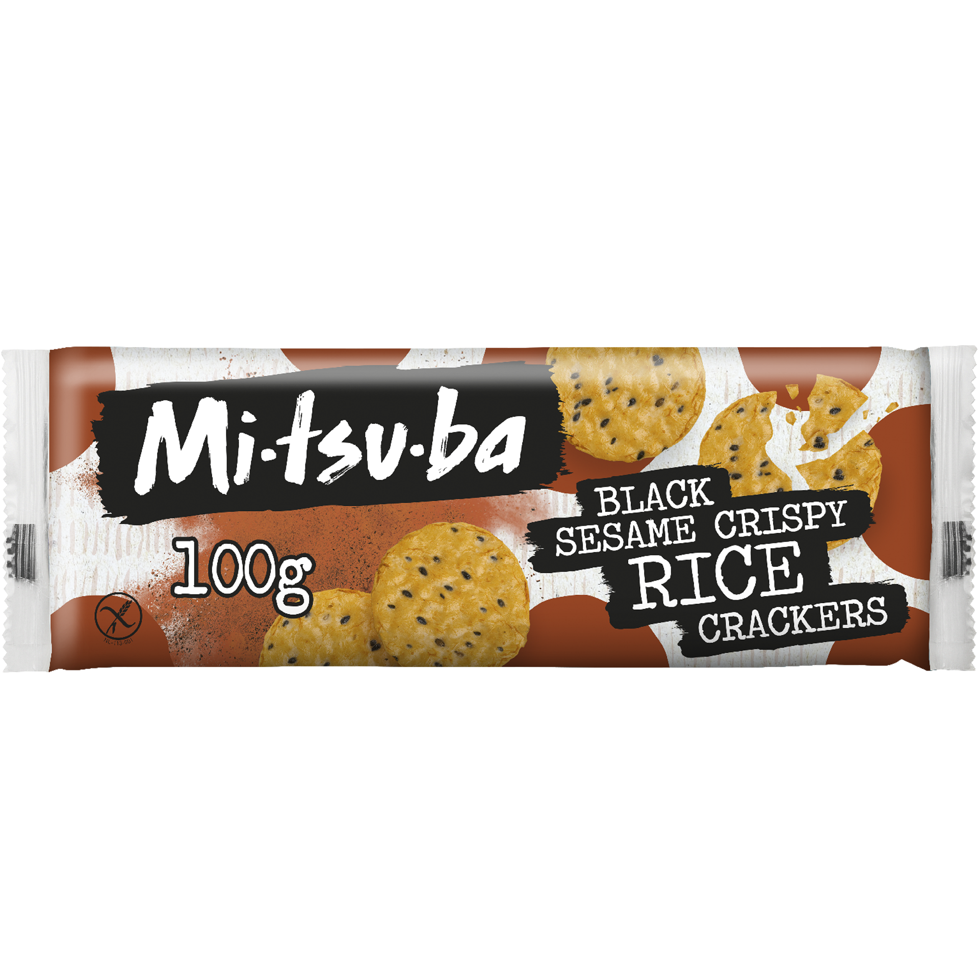 Mitsuba Black Sesame Crispy Rice Crackers 100g