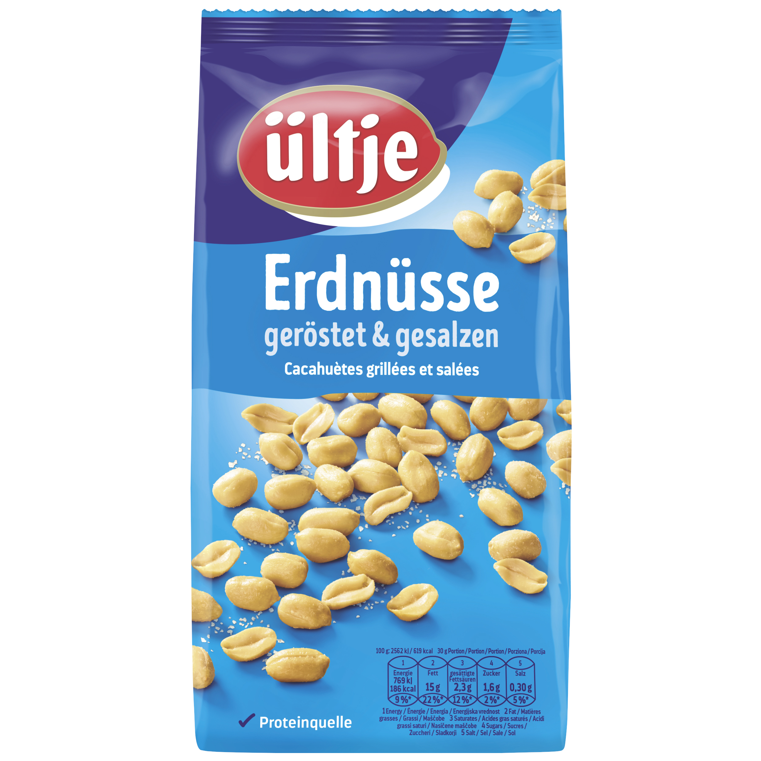 ültje Erdnüsse, geröstet & gesalzen, 1000g Beutel