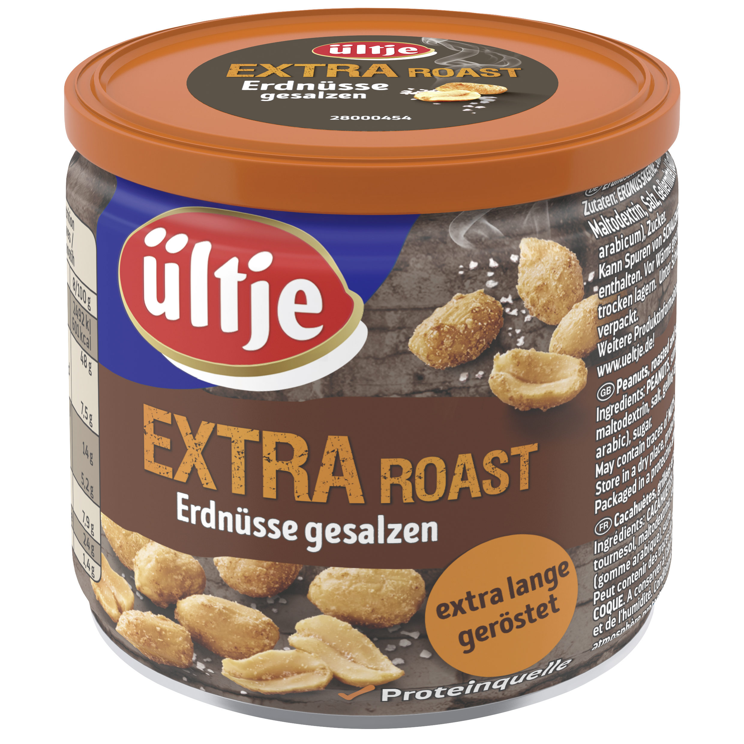 ültje Extra Roast Erdnüsse, gesalzen, 180g Dose 