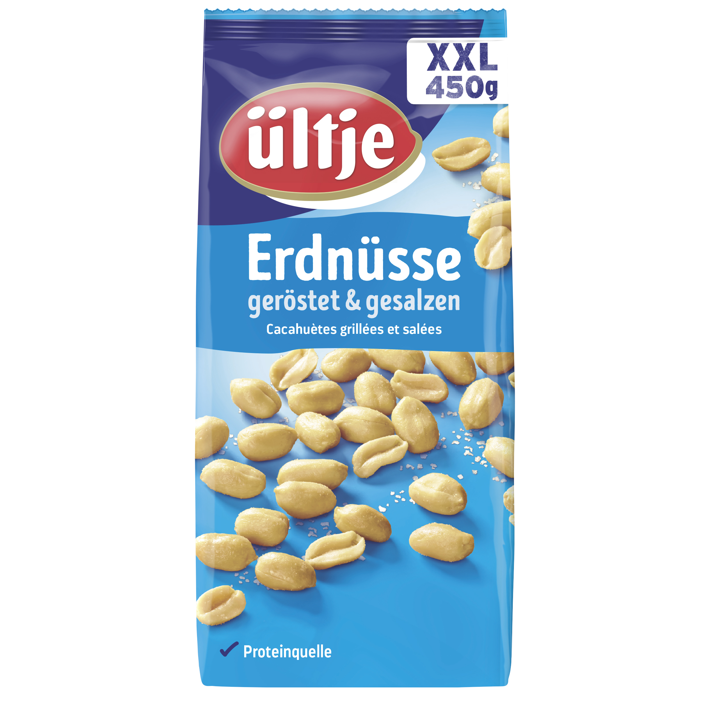 ültje Erdnüsse, geröstet & gesalzen, 450g Beutel 