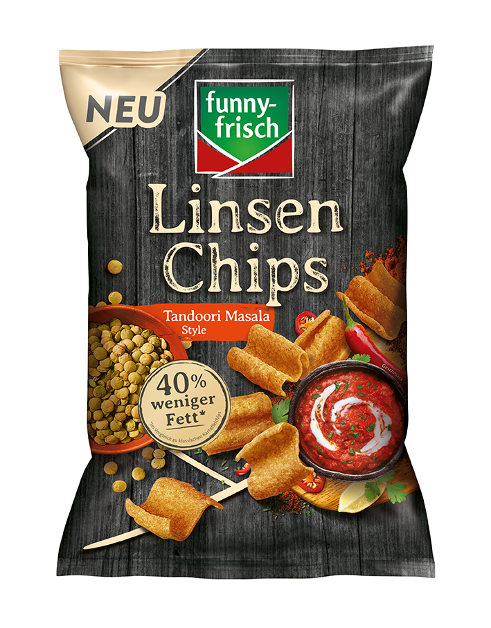 funny-frisch Chipsfrisch Linsen Chips Tandoori Masala 90g