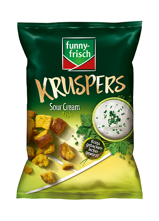 funny-frisch Kruspers Sour Cream 120g