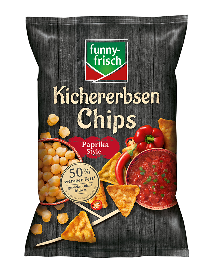 funny-frisch Kichererbsen Chips Paprika Style 80g