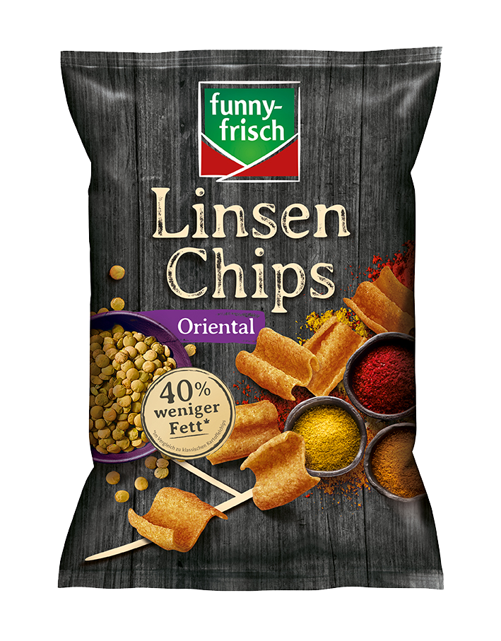 funny-frisch Chipsfrisch Linsen Chips Oriental 90g 