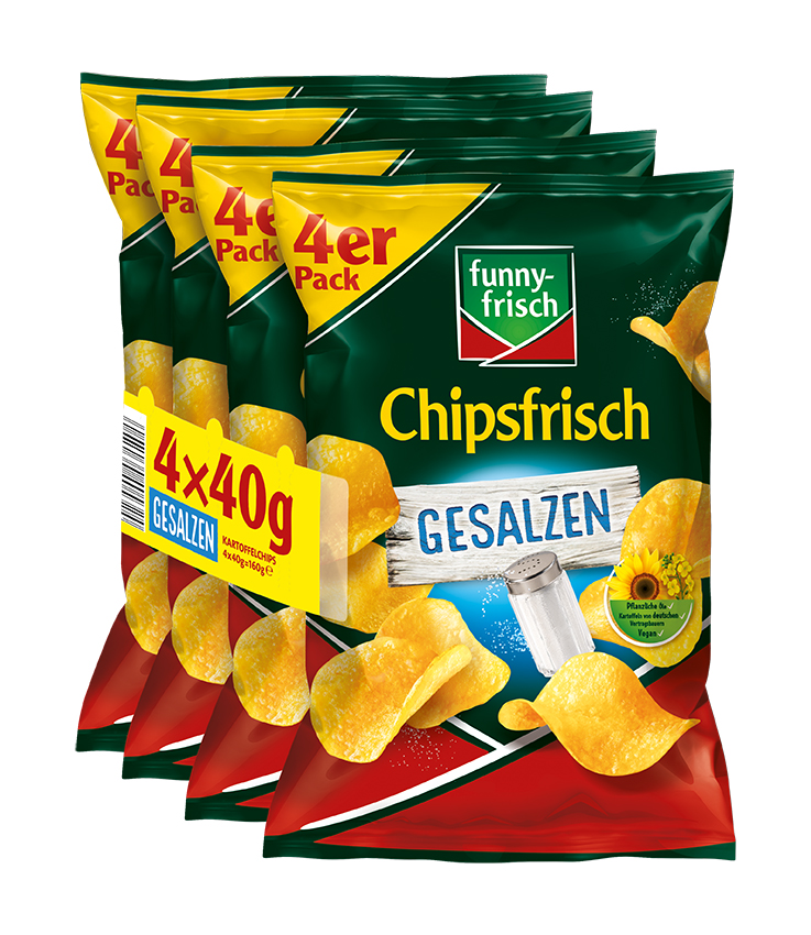 Chipsfrisch gesalzen 4x40g Multipack