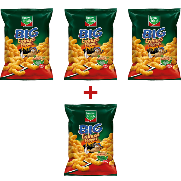 funny-frisch Big Erdnuss Flippies 3+1