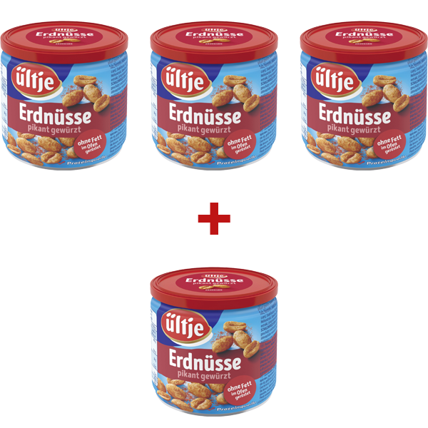ültje Erdnüsse Pikant 3+1 