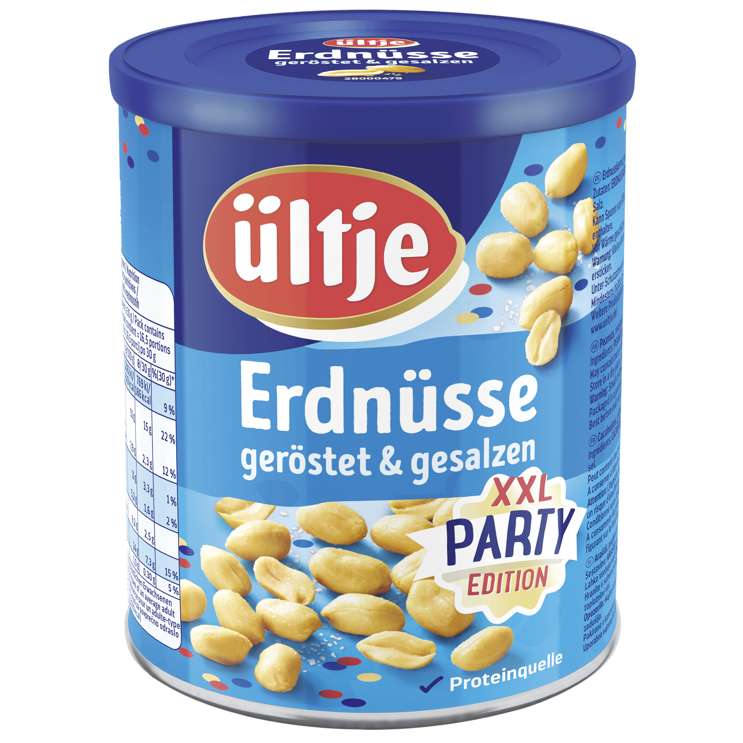 Erdnüsse, geröstet & gesalzen, Dose 450g