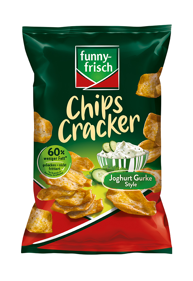 funny-frisch Chips Cracker Joghurt Gurke 90g