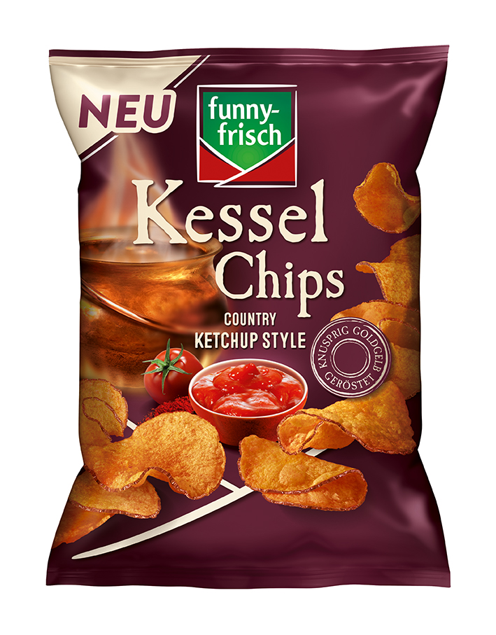 funny-frisch Kessel Chips Country Ketchup 120g