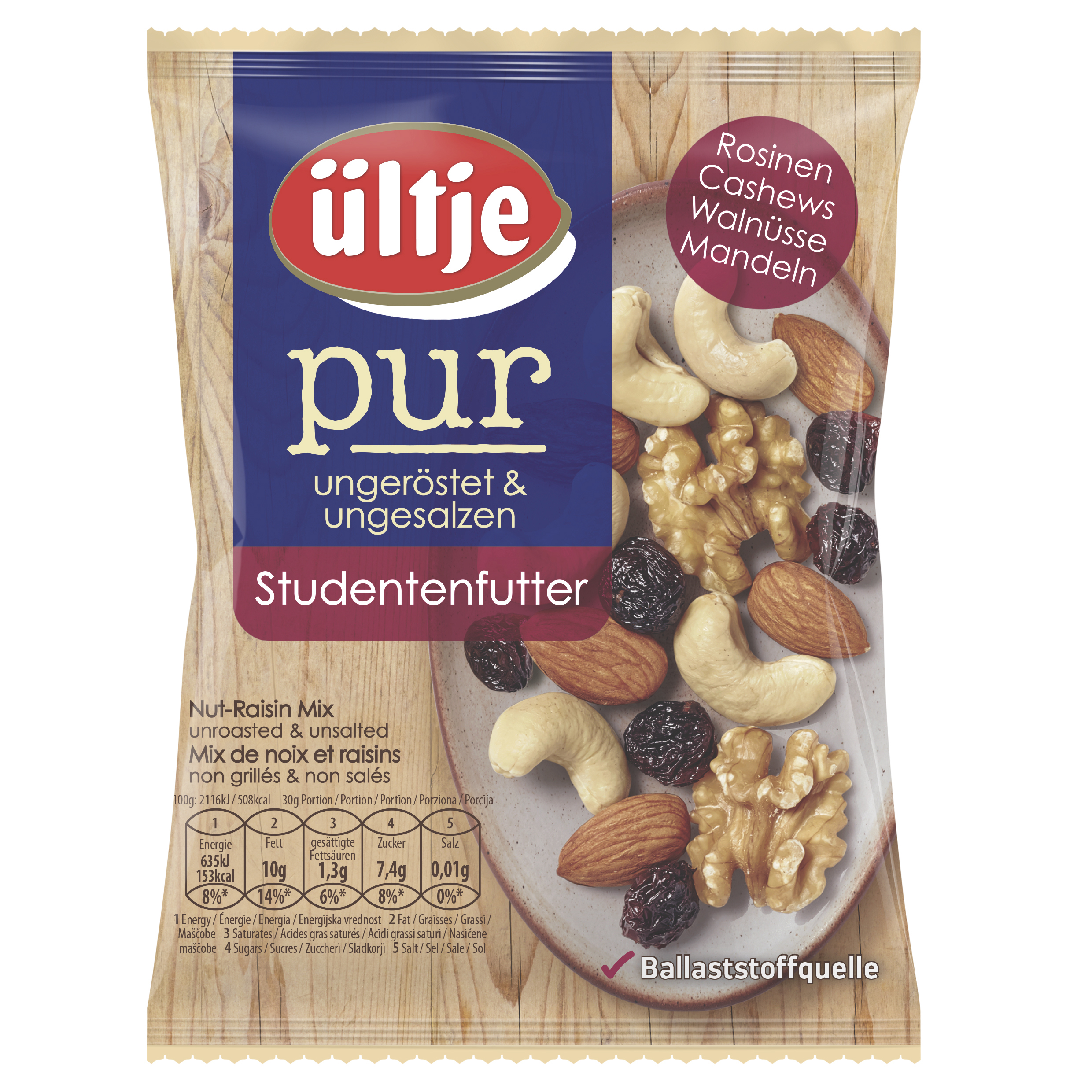 ültje pur Studentenfutter, 150g Beutel