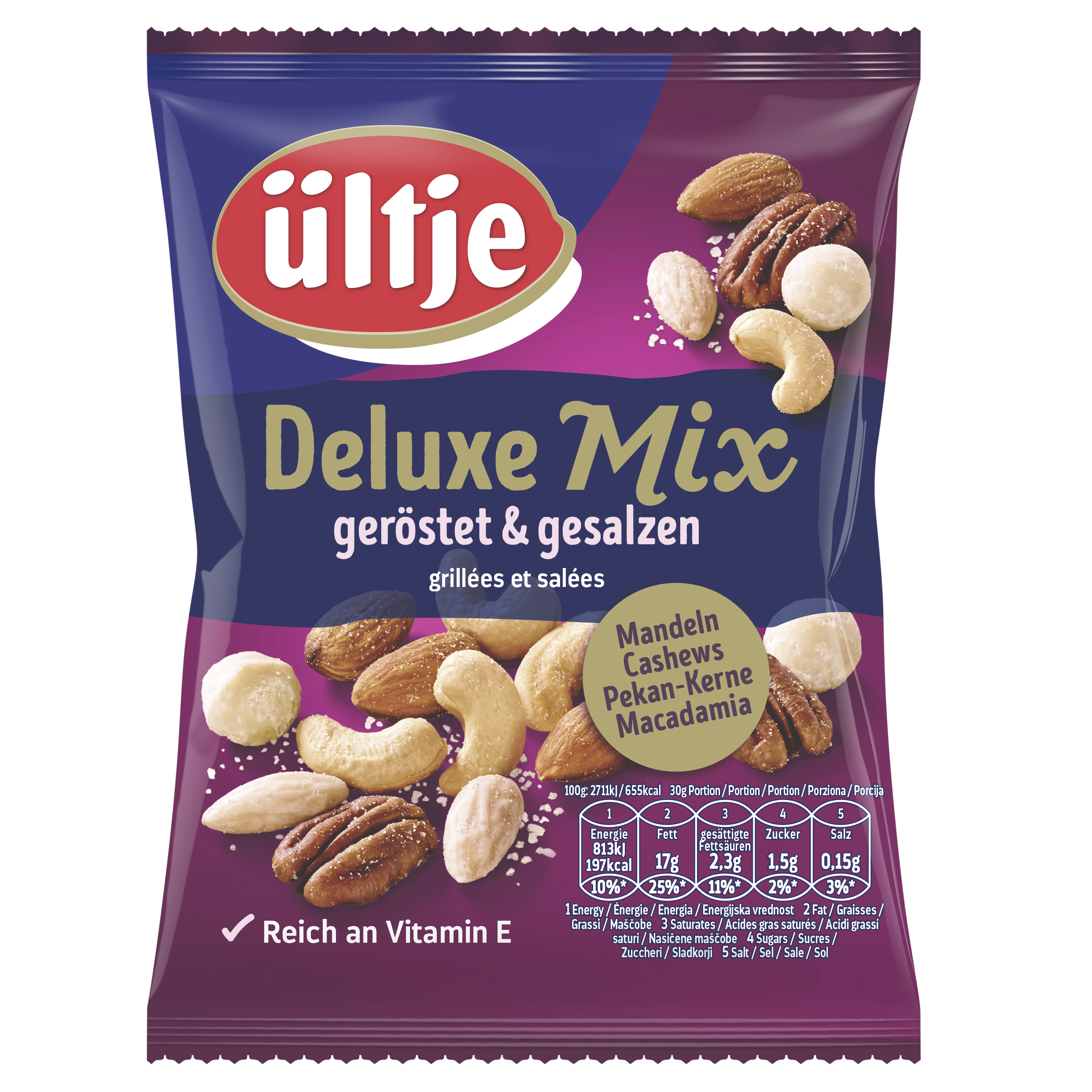 ültje Deluxe Mix, geröstet & gesalzen, 150g Beutel