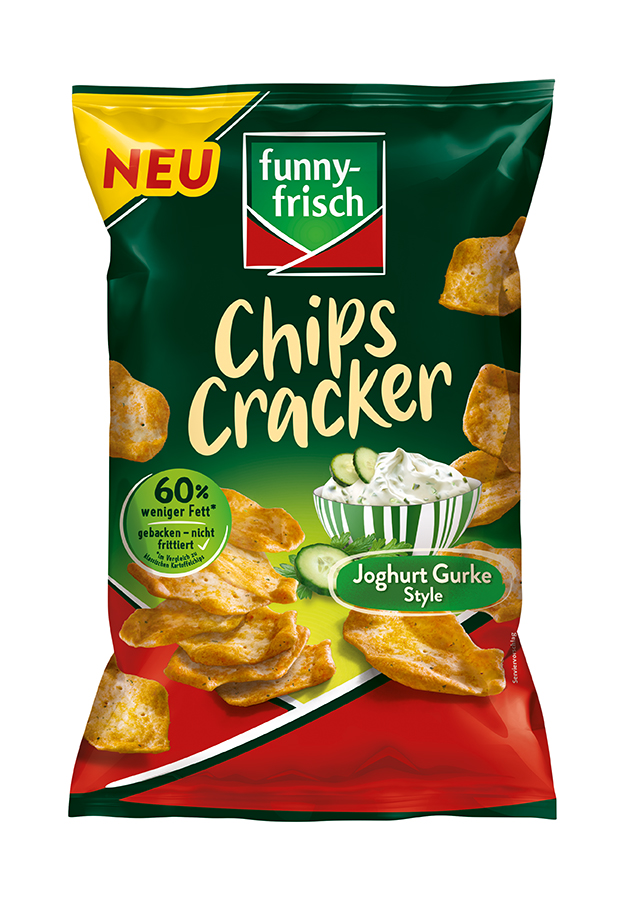 funny-frisch Chips Cracker Joghurt Gurke 90g