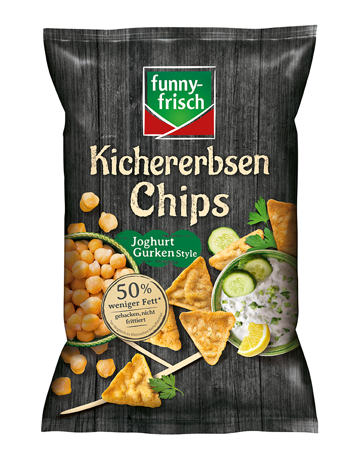 funny-frisch Kichererbsen Chips Joghurt Gurken Style