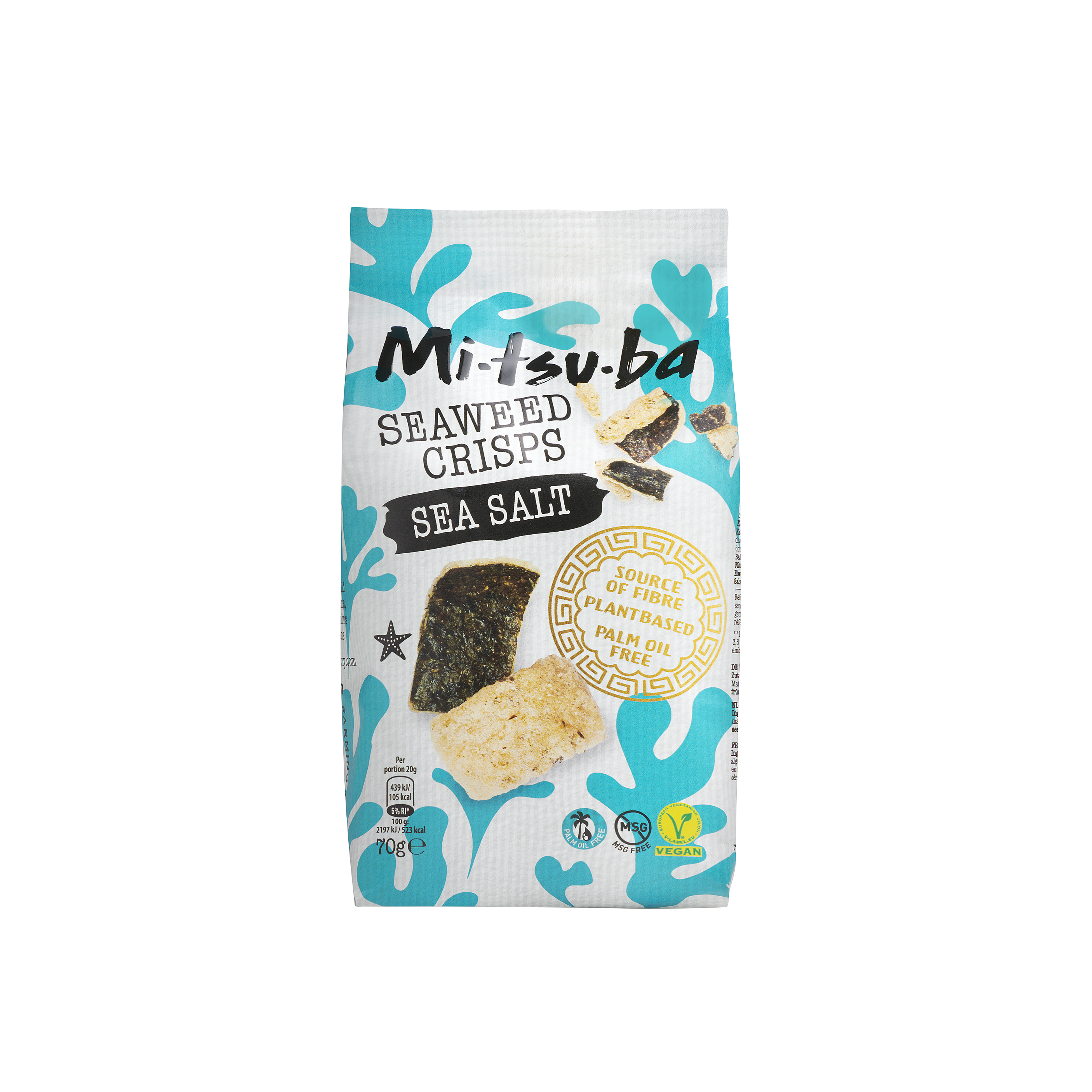 MITSUBA SEAWEED CRISPS SEASALT 70g